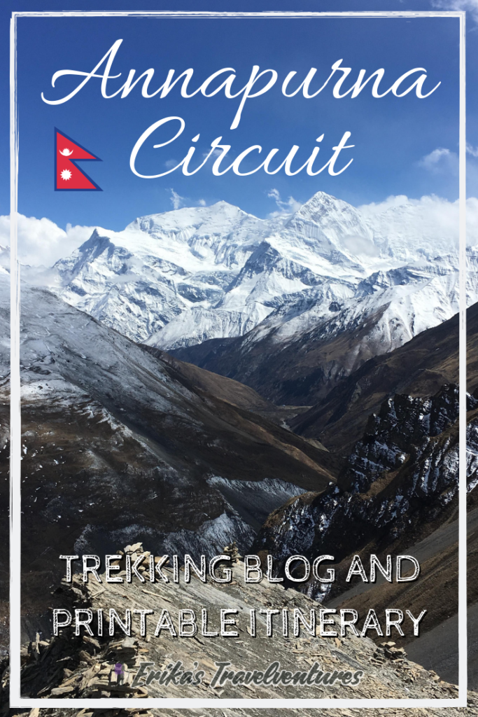 Trekking the Annapurna Circuit Blog and Printable Annapurna Circuit Itinerary
