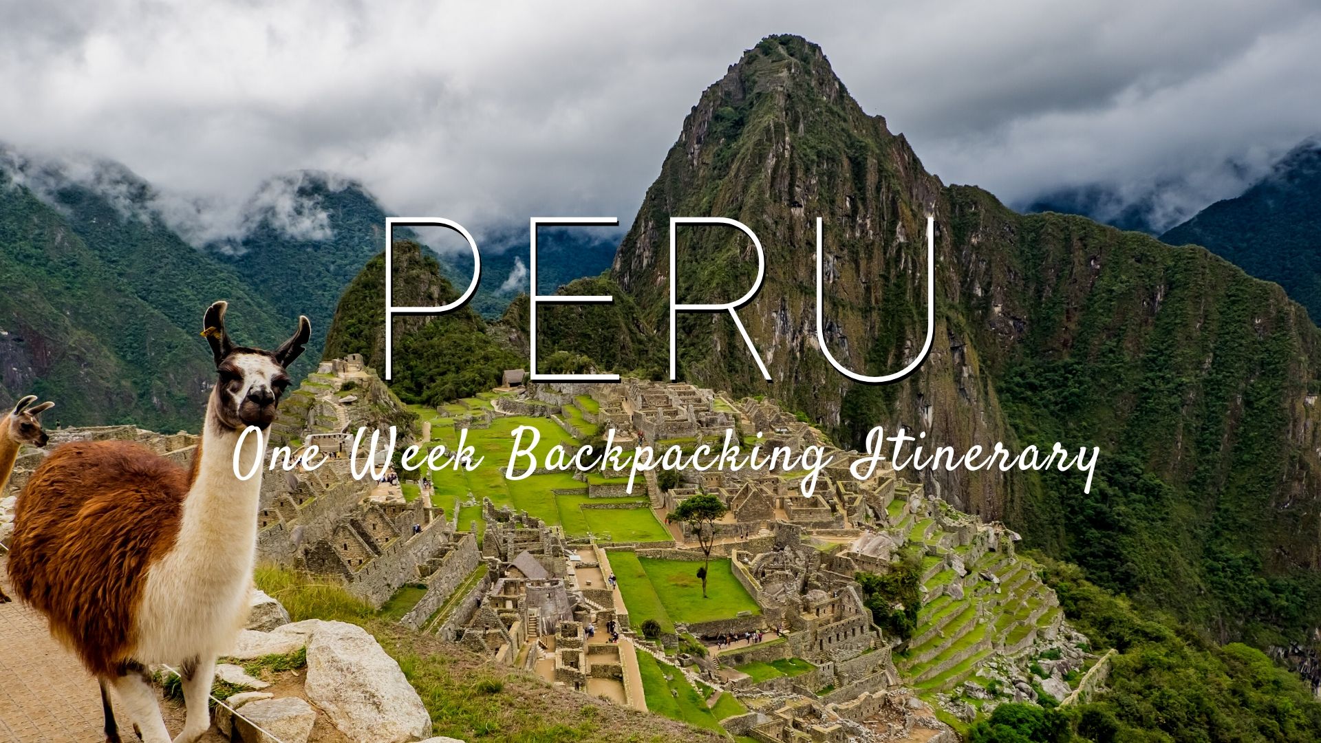 peru one week backpacking itinerary cover