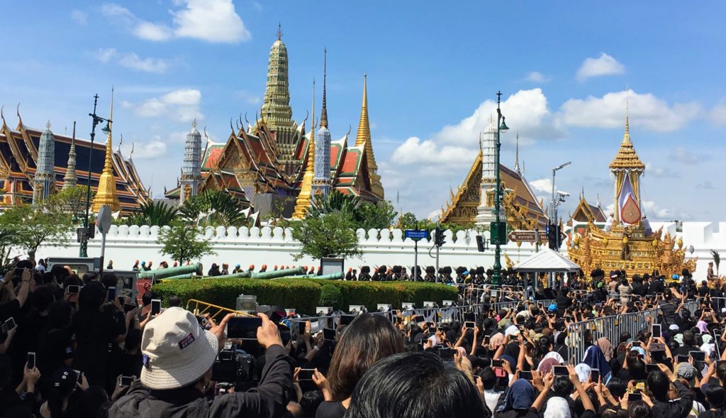 Thai King's funeral outside the Grand Palace, Thailand travel