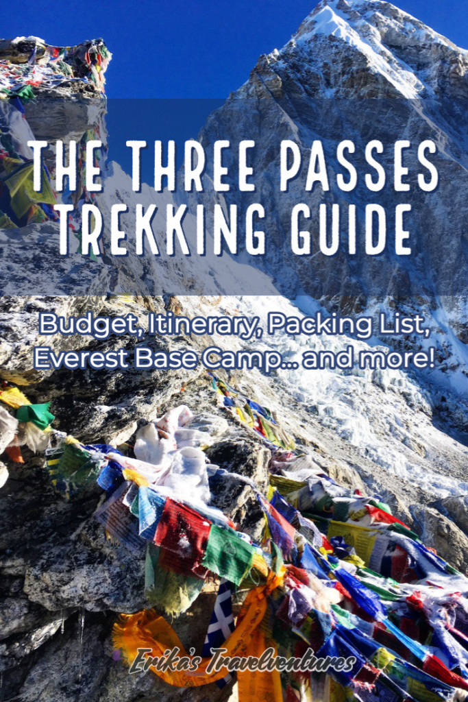 Ultimate Guide to the Three Passes Trek and Everest Base Camp Pinterest Pin It