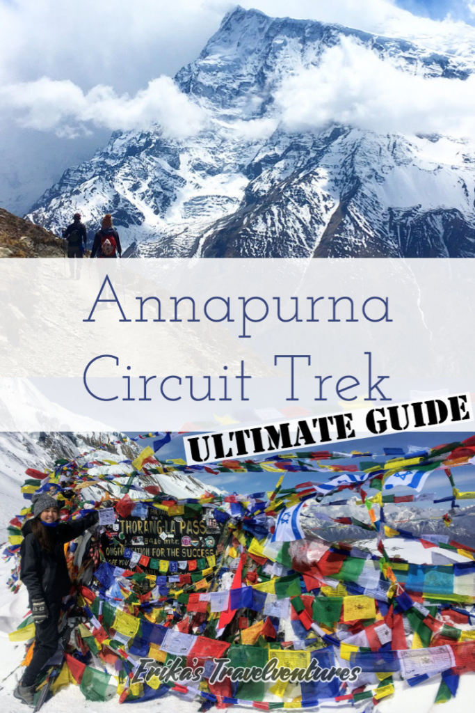 Ultimate Guide to the Annapurna Circuit trek Nepal Pinterest Pin It