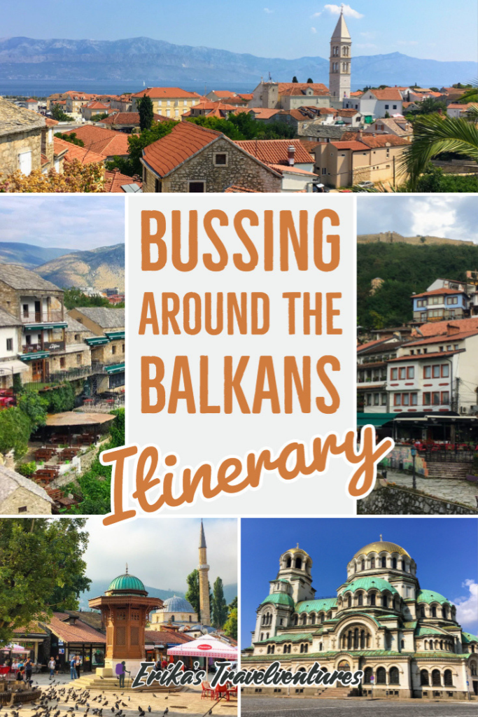 Bussing around the Balkans six week itinerary Pinterest Pin It