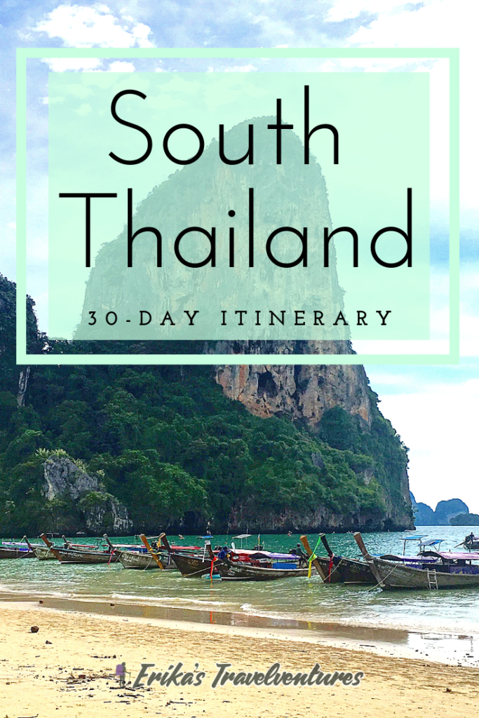 30-day itinerary backpacking south Thailand