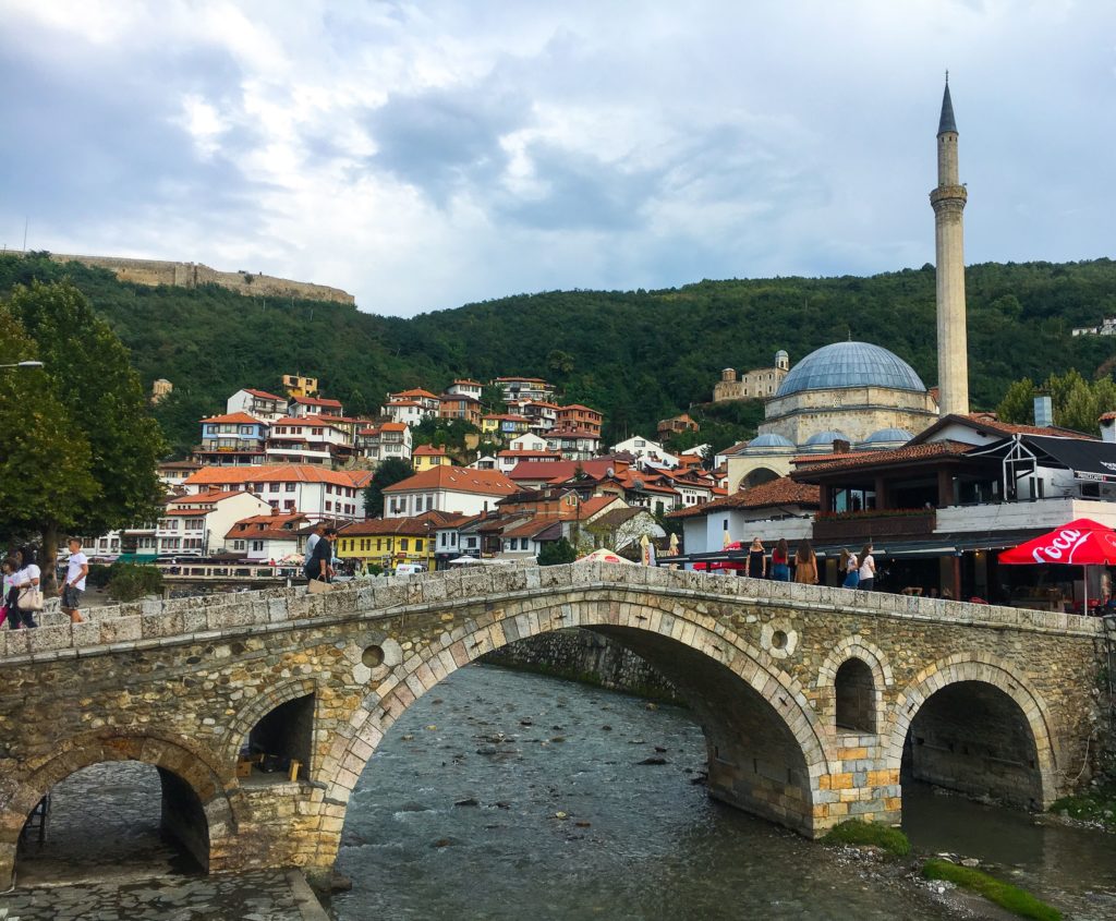 Prizren, Kosovo river fortress and mosque