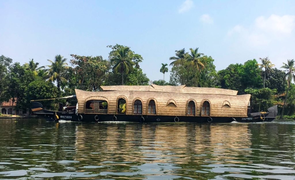 Kerala house boats in Alleppey, India