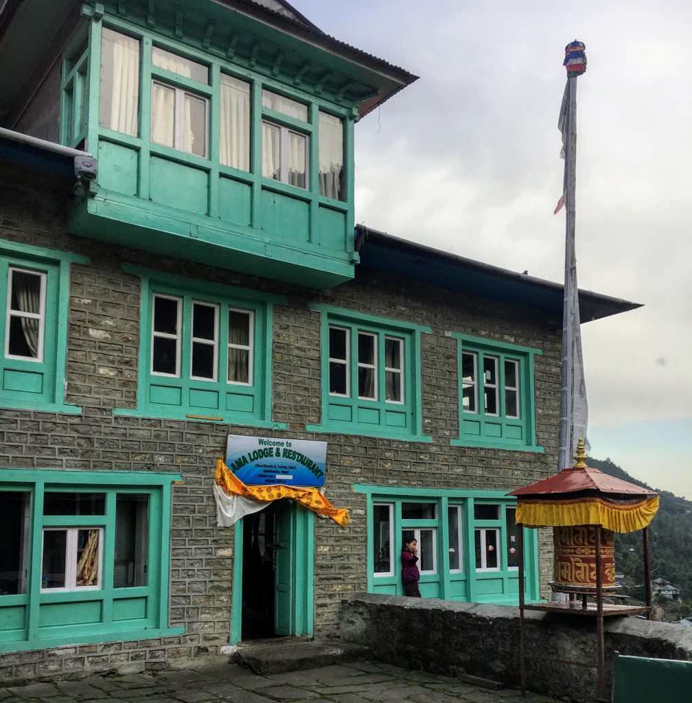 Guesthouse in Ghat, between Lukla and Namche on the Everest trail, Nepal