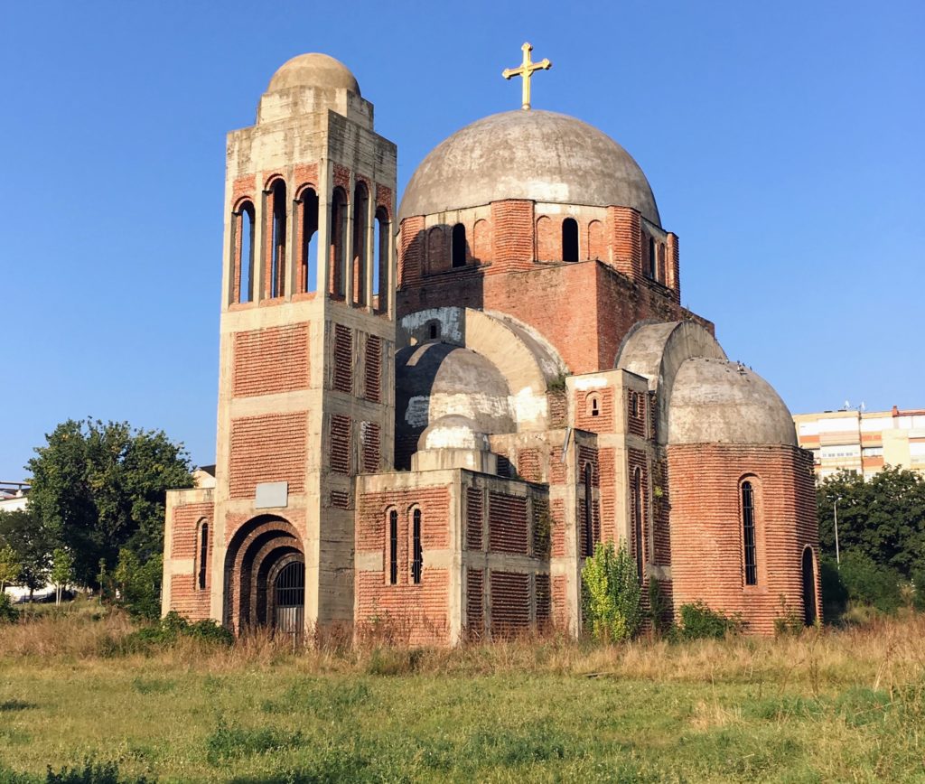 Pristina's unfinished Church of Christ Savior in Kosovo