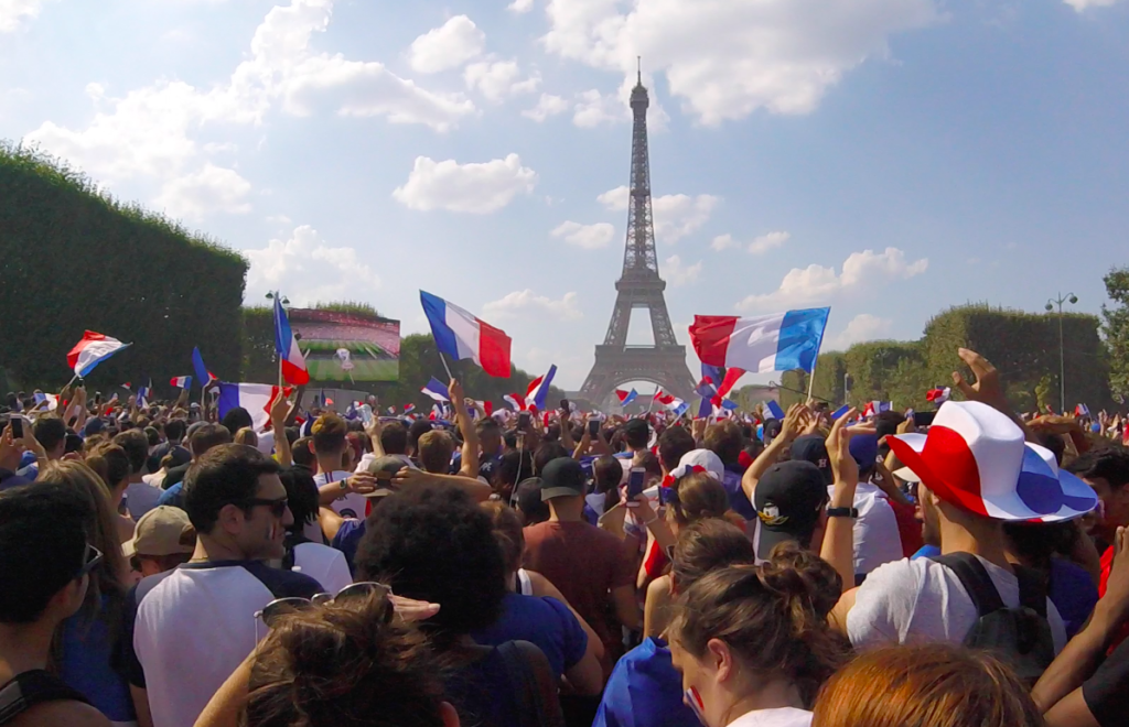 France wins world cup 2018, Paris eiffel tower
