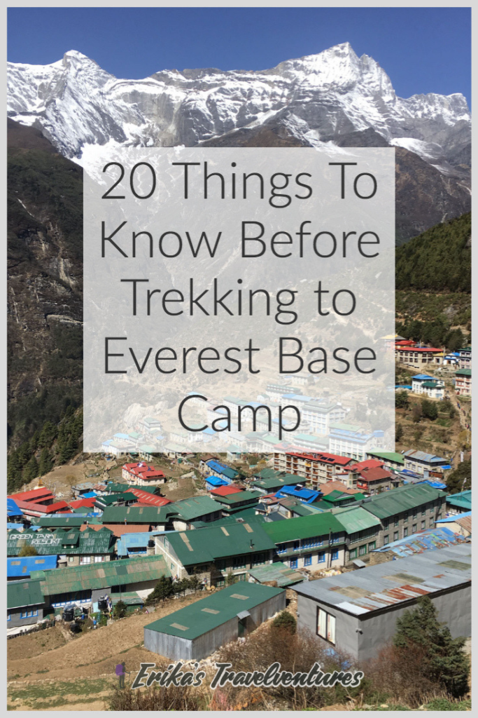 20 Things to know before trekking Everest Base Camp, EBC Tips, Nepal Pinterest Pin It