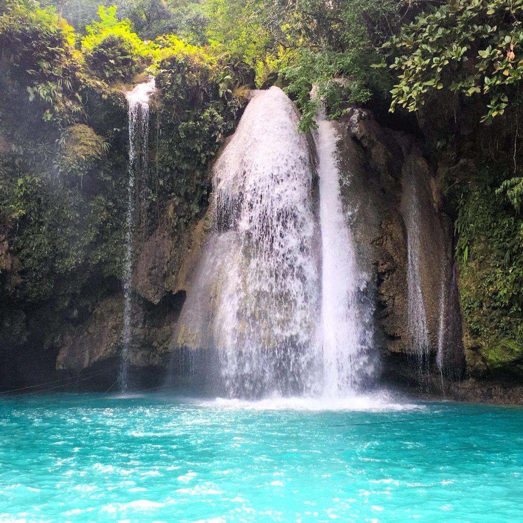 Kawasan Falls near Moalboal, Cebu Island Philippines four week Philippines Itinerary