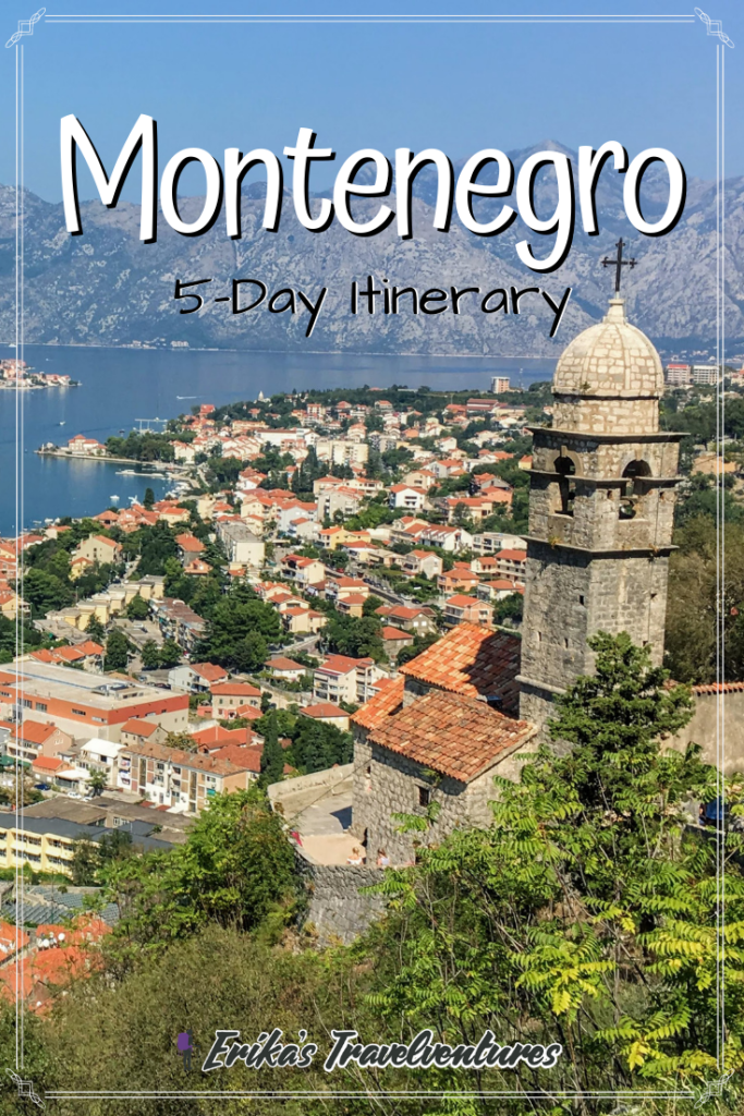 Five Days in Montenegro Itinerary Pinterest Pin It