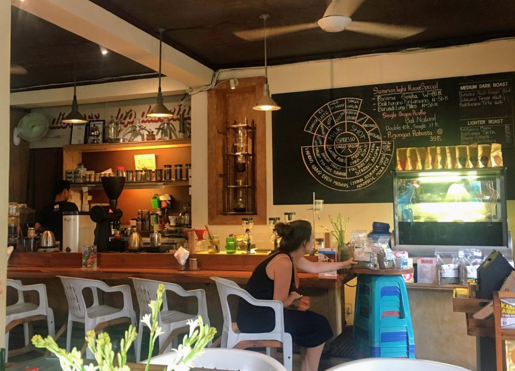 Seniman Coffee Studio best places to work in Ubud with Wifi