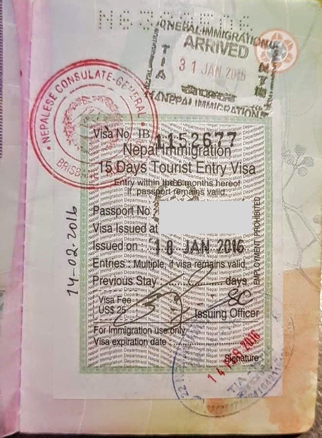 Nepal 15-day visa