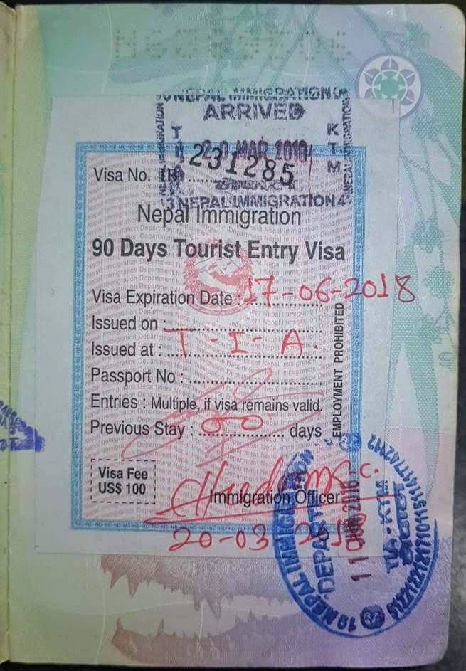 Nepal 90-day visa