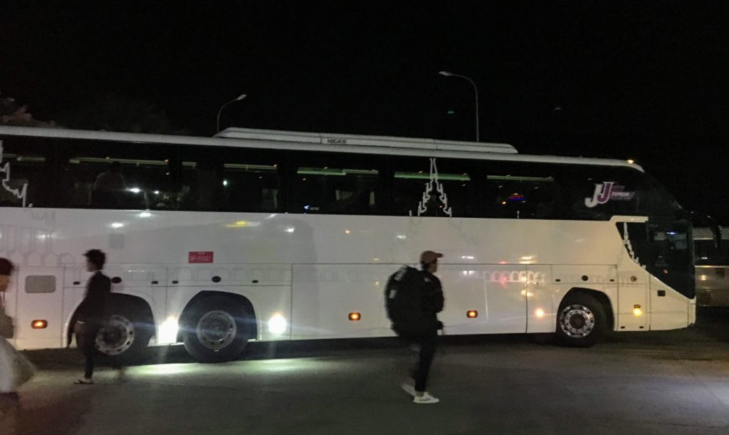 Bagan bus station, Yangon to Bagan overnight bus in Myanmar