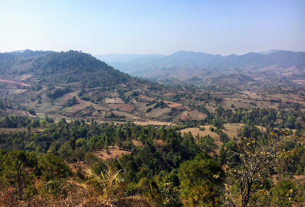 Kalaw to Inle Lake trek unguided views, Myanmar