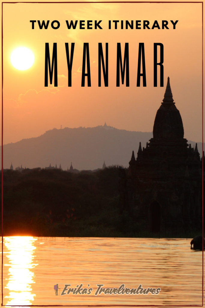 Two weeks in Myanmar itinerary, Erika's Travelventures, Yangon, Mandalay, Inle Lake, Kalaw Trek, Bagan itinerary