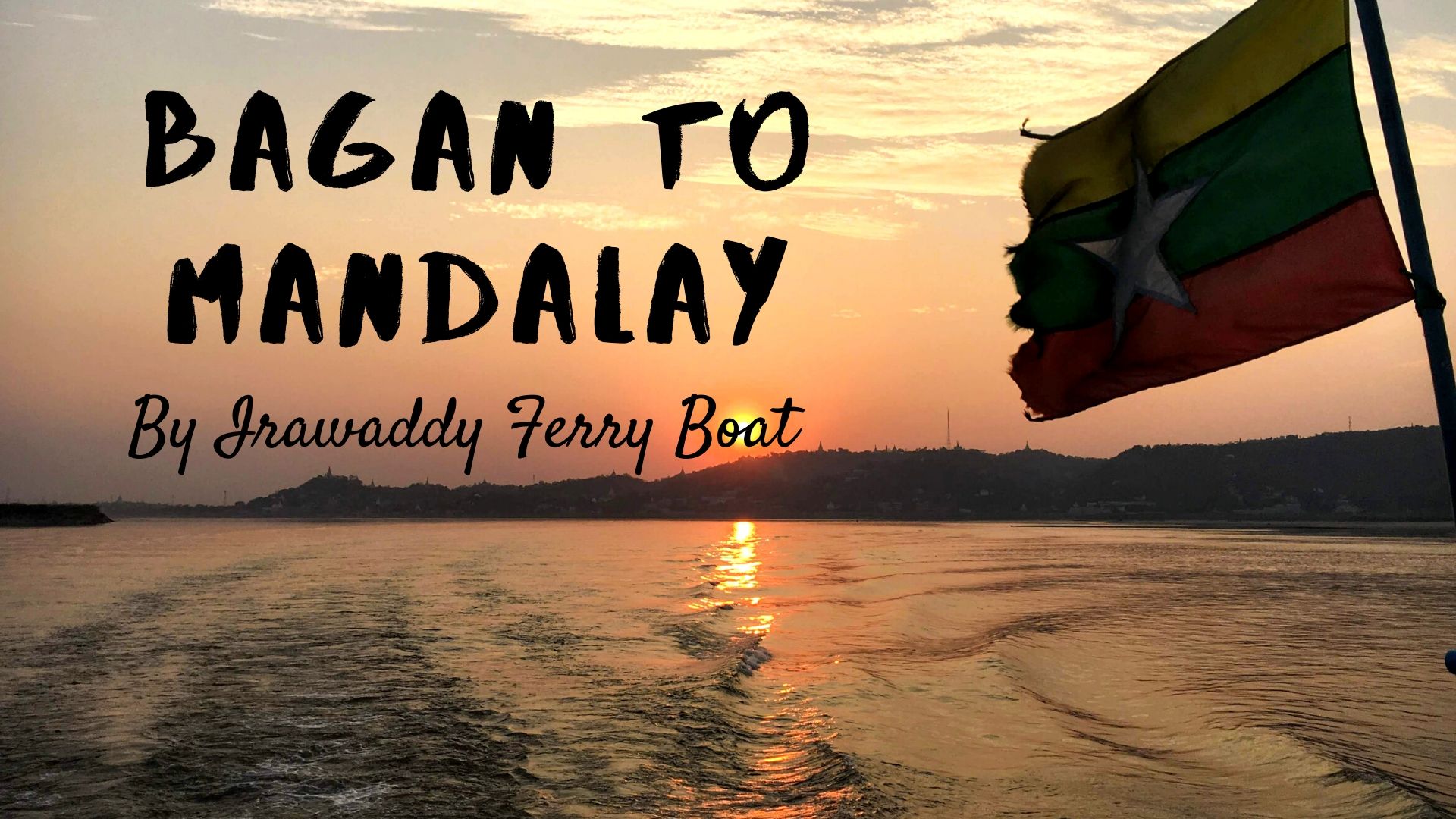 Bagan to mandalay by boat cover