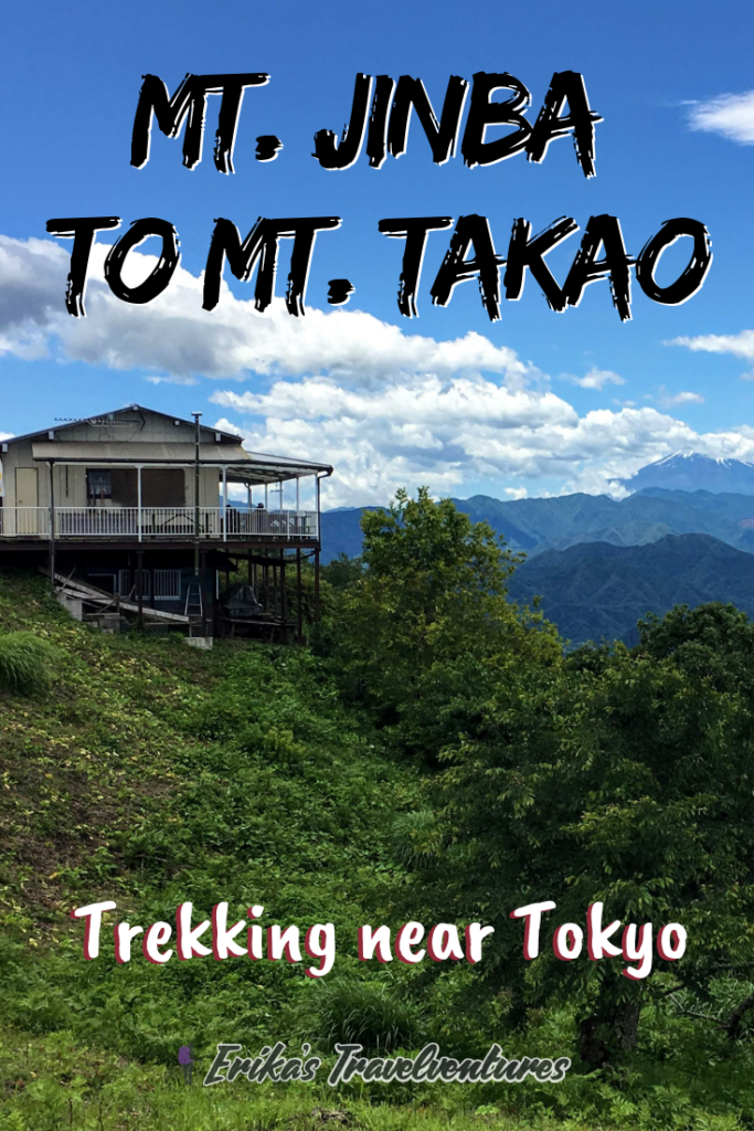 Hiking Mt. Jinba to Mt. Takao, how to get to Mt. Jinba start of the trek from Mt. Jinba to to Takao-san