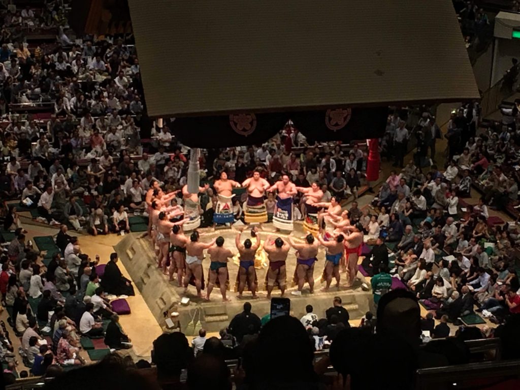 How to see the grand sumo tournament in Tokyo, Japan. Watch sumo wrestling at the Ryogoku Kokugikan. How to buy tickets for sumo wrestling matches in Tokyo