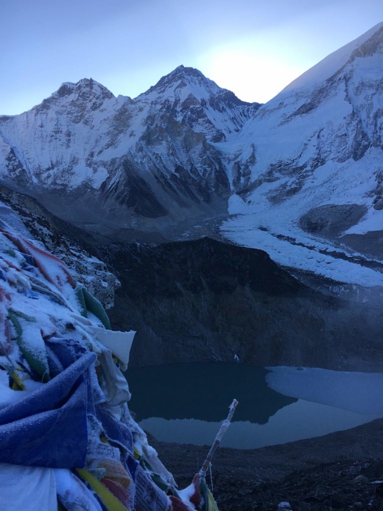 View from Kala Pattar next to Everest, Everest Base Camp, a side trek from the Three Passes Trek in Nepal
