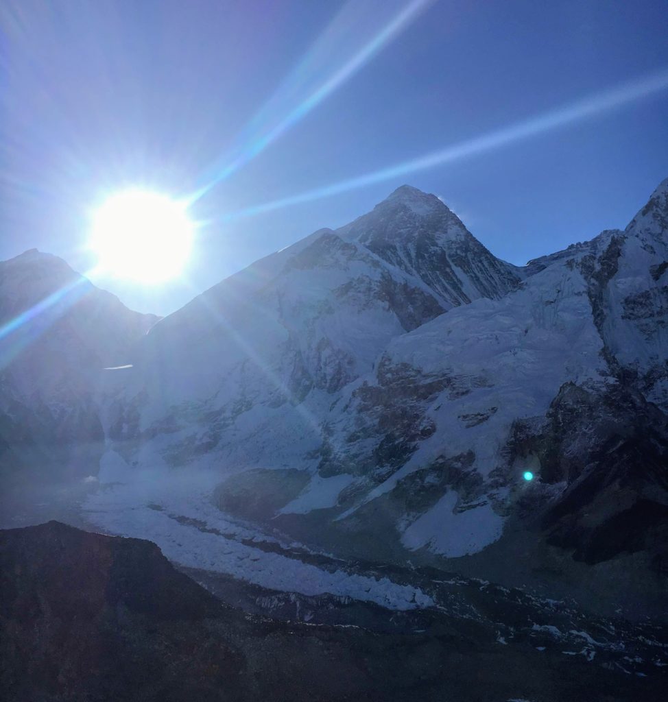 View from Kala Patthar next to Everest, Everest Base Camp, a side trek from the Three Passes Trek in Nepal