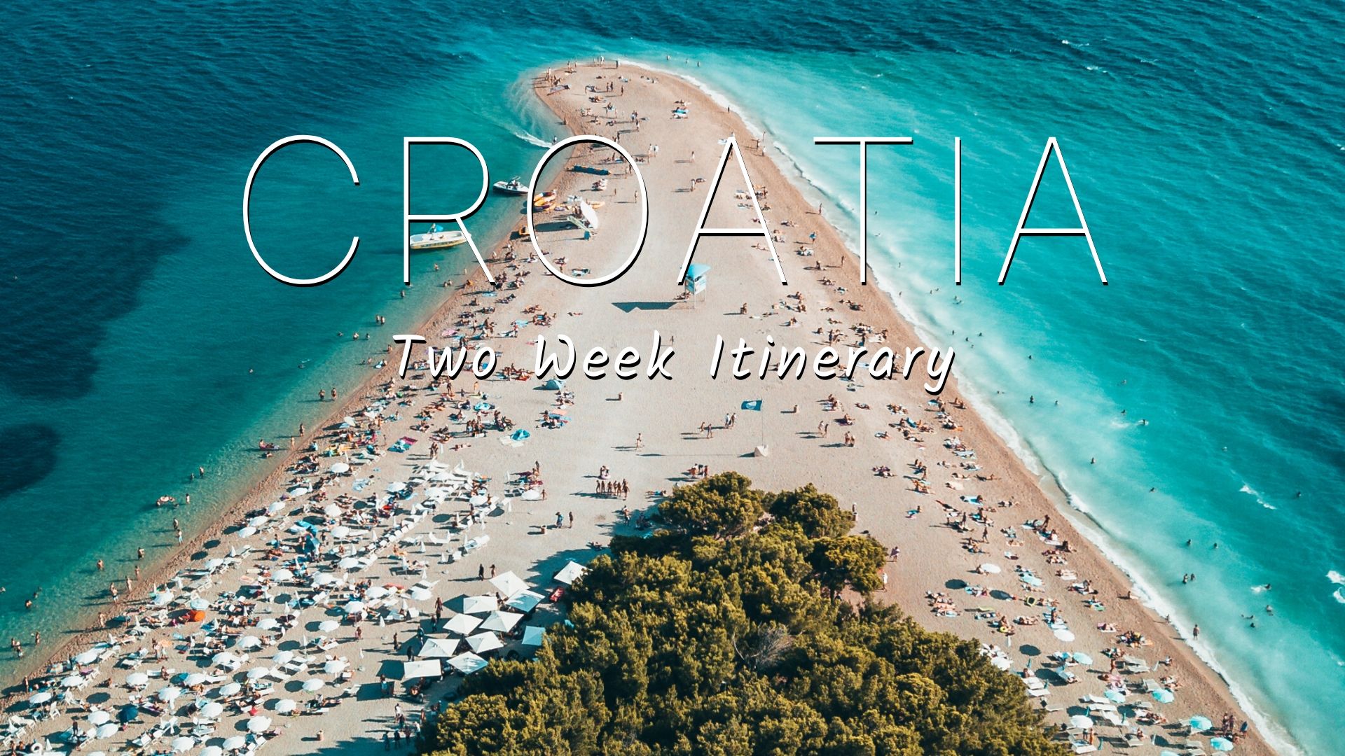 Croatia two week itinerary cover, best Croatia itinerary, Zagreb to Dubrovnik, Croatia Travel Route