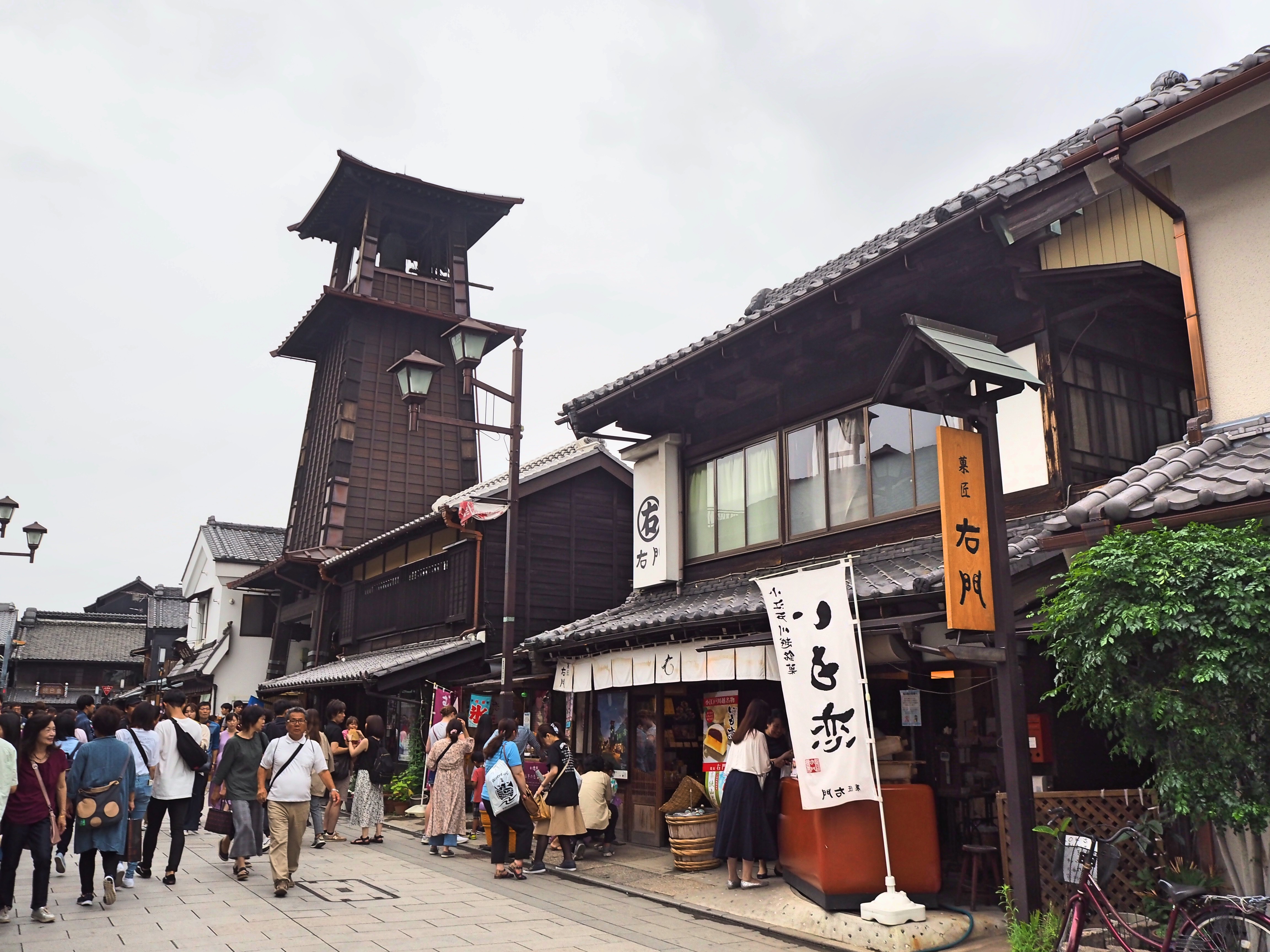 Kawagoe Saitama Day Trip from Tokyo, how to get there from Ikebukuro, see the clock tower, candy alley, kane no toki, and Little Edo in Kawagoe, a half day or full day trip from Tokyo