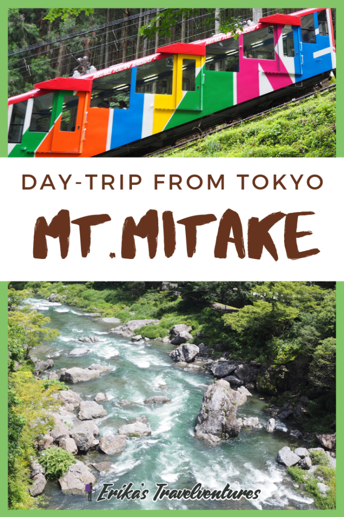 Climbing Mt. Mitake Day-trip from Tokyo. How to get to Mt. Mitake, how to climb, things to do at Mt. Mitake summit temple pinterest