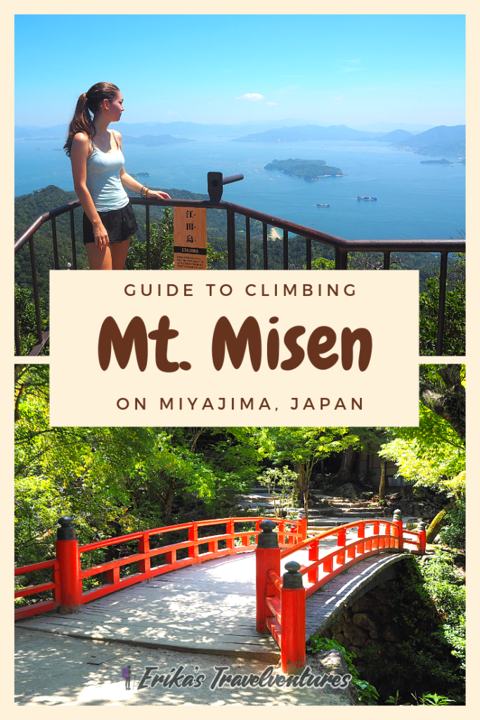 Mt. Misen hike Miyajima Japan itinerary, Miyajima day-trip mount misen hike is worth it views islands pinterest