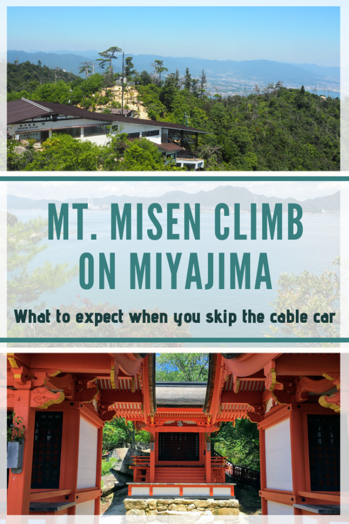 Mt. Misen hike Miyajima Japan itinerary, Miyajima day-trip mount misen hike is worth it views islands pinterest