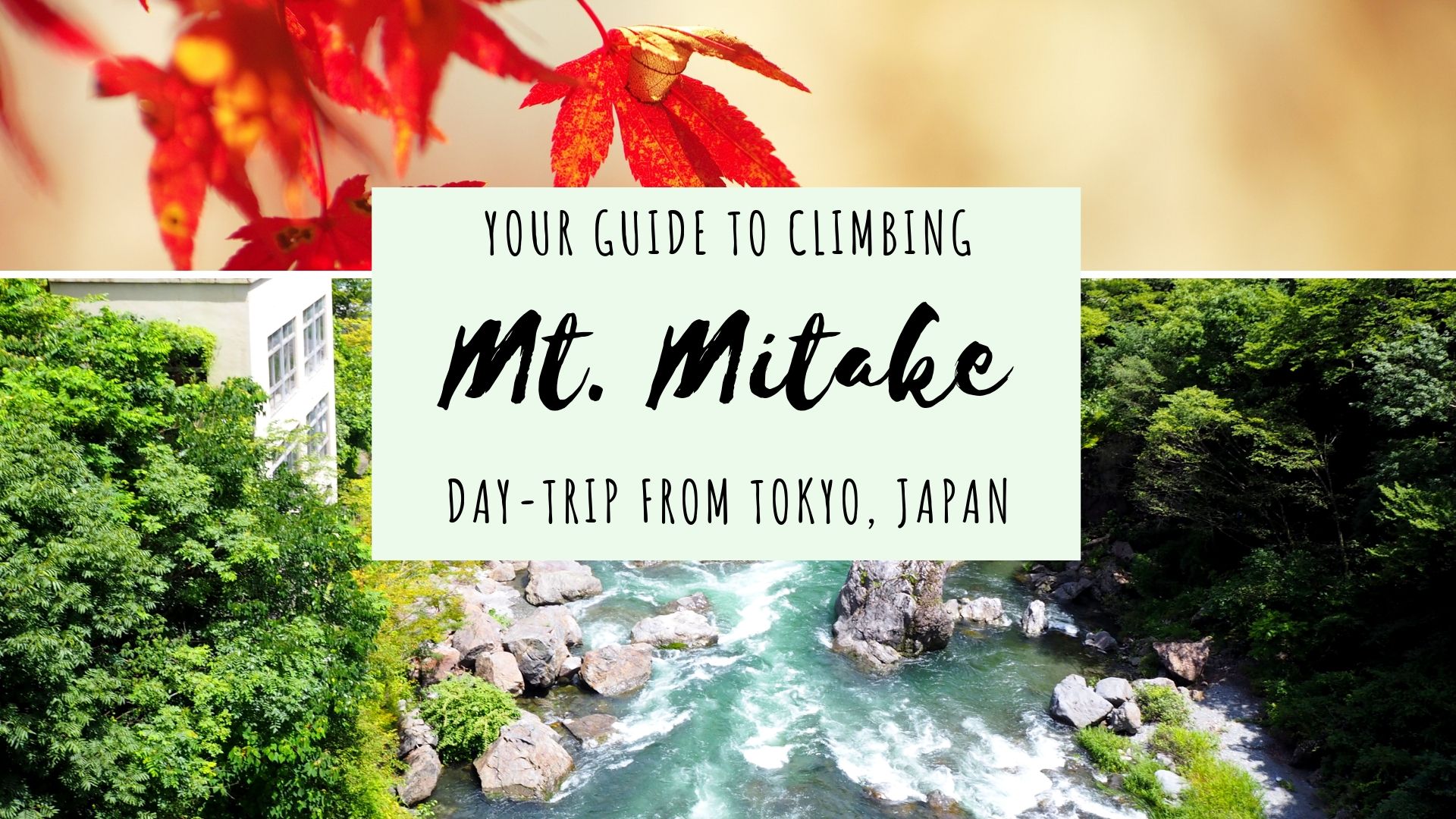 Climbing Mt. Mitake Day-trip from Tokyo. How to get to Mt. Mitake, how to climb, things to do at Mt. Mitake summit temple pinterest
