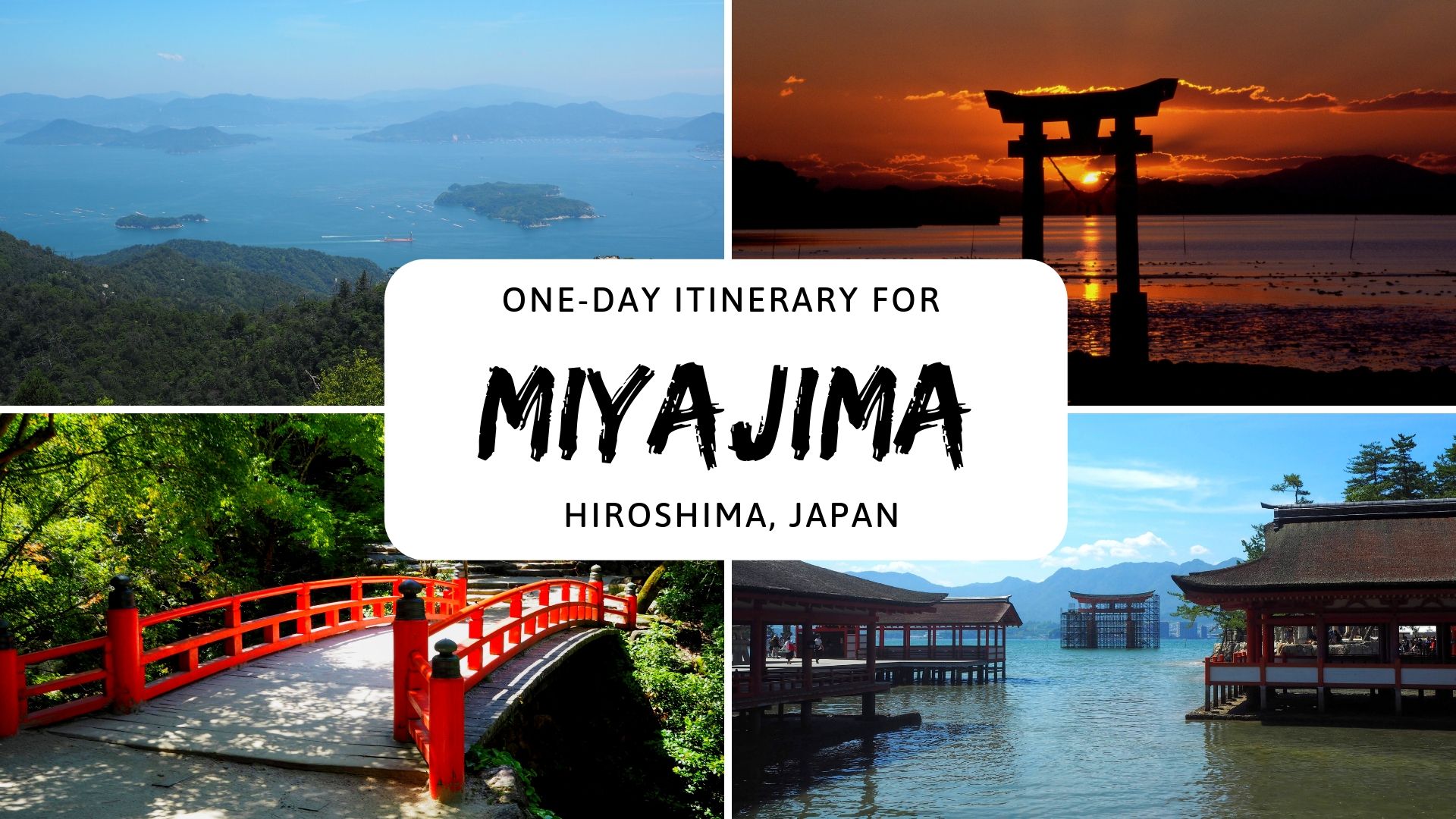 Miyajima One-day itinerary, Itsukushima shrine and floating torii gate Miyajima sunset Miyajima island guide japan, things to do, viewpoint, how to get to Miyajima from Hiroshima, day trip guide, Miyajima Itsukushima shrine pinterest