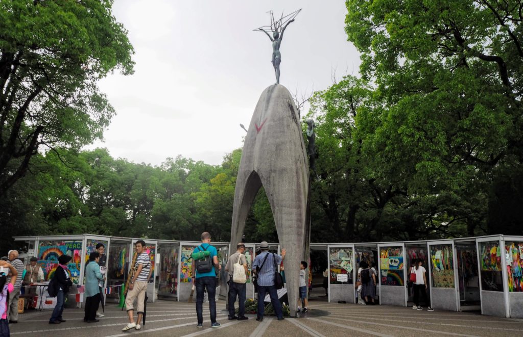 HIroshima peace memorial museum visit, August 6th 1945 Hiroshima peace memorial ceremony 2019 Cenotaph victims memorial