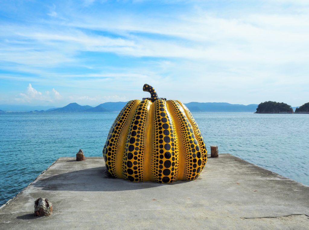 Naoshima Art Island one day itinerary, setouchi triennale one day itinerary for naoshima, naoshima ferry, where to stay on naoshima, Japan, Art house projects, yayoi kusama pumpkin