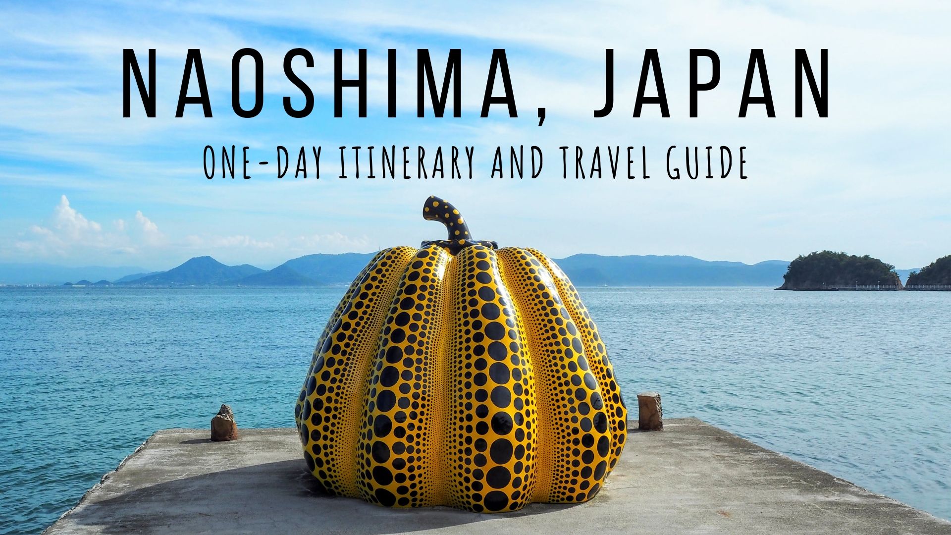 Naoshima Art Island one day itinerary, setouchi triennale one day itinerary for naoshima, naoshima ferry, where to stay on naoshima, Japan, Art house projects, yayoi kusama pumpkin cover