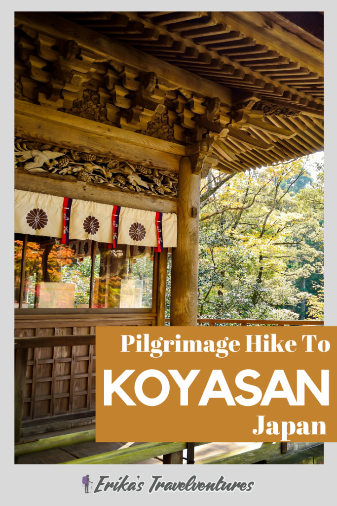 Hiking Koyasan pilgrimage hike in Japan, Mt. Koya hike pilgrimage from Osaka, holy mountain hike pinterest