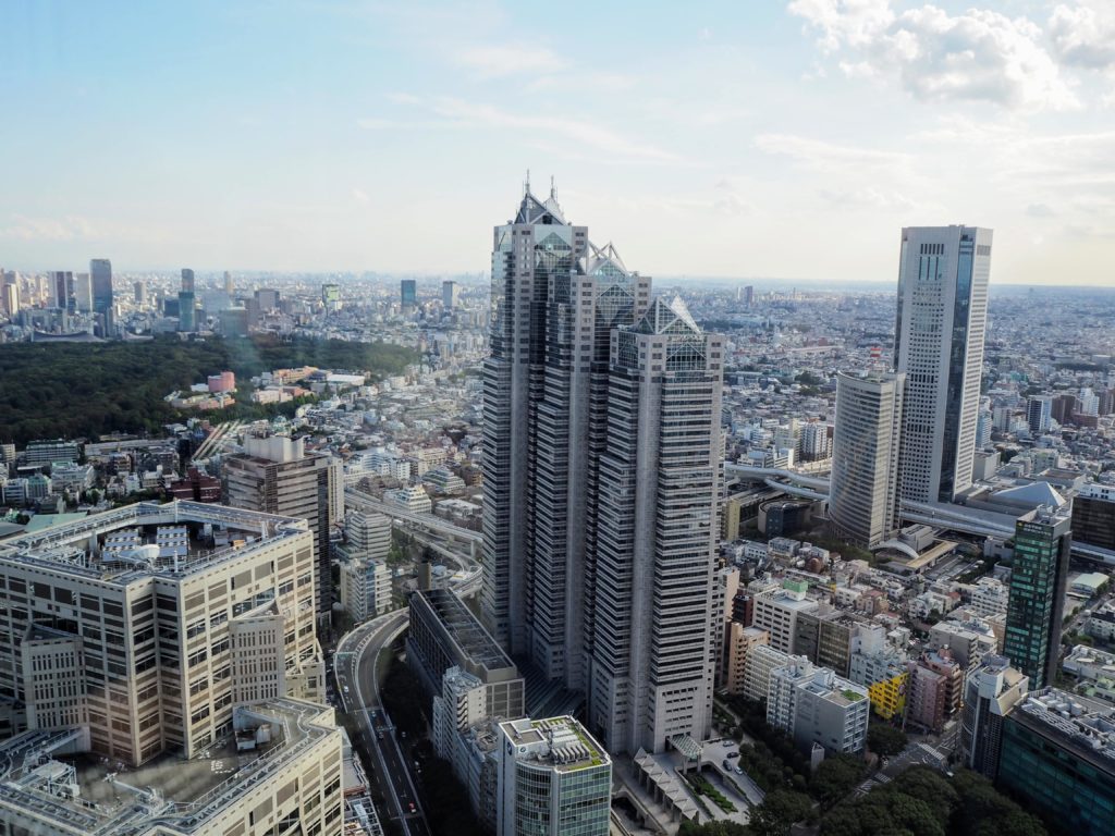 tokyo government metropolitan building view, tokyo city view, best viewpoints over tokyo best tokyo skyline views, Roppongi city view, Shinjuku Tokyo metropolitan government building, sunshine sky circus 60, tokyo skytree, tokyo tower