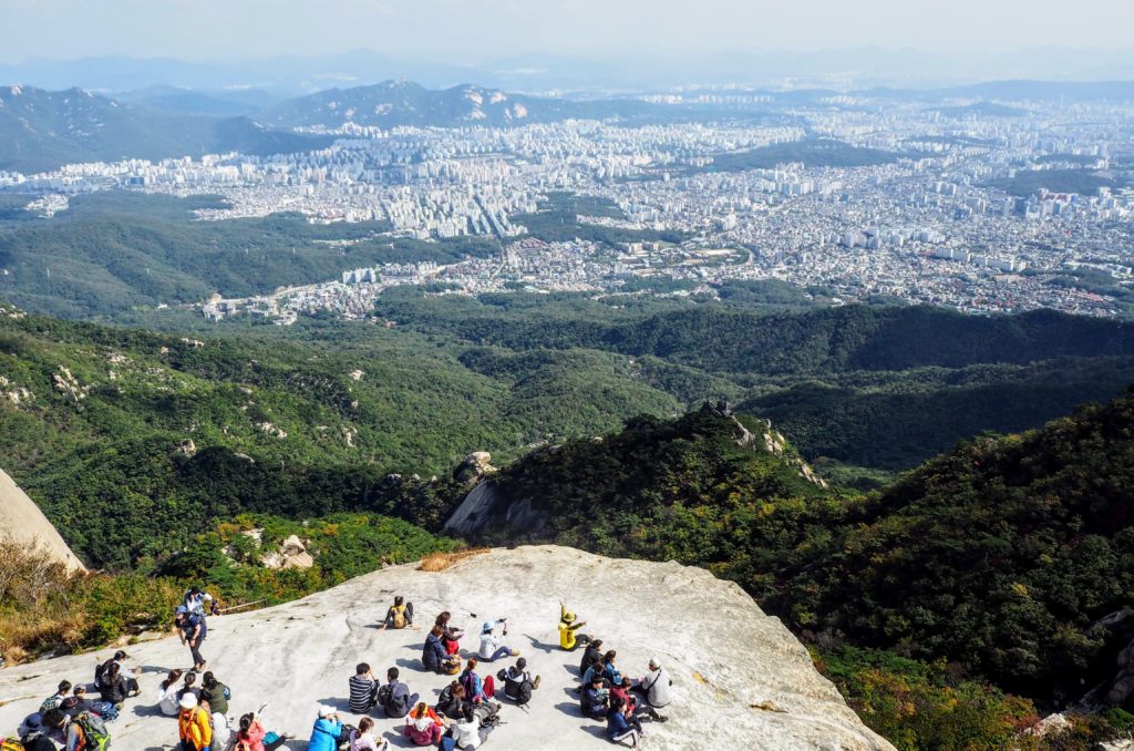 Baegundae Summit hike in Bukhansan National Park, from Seoul, South Korea. How to get there, what to expect hiking