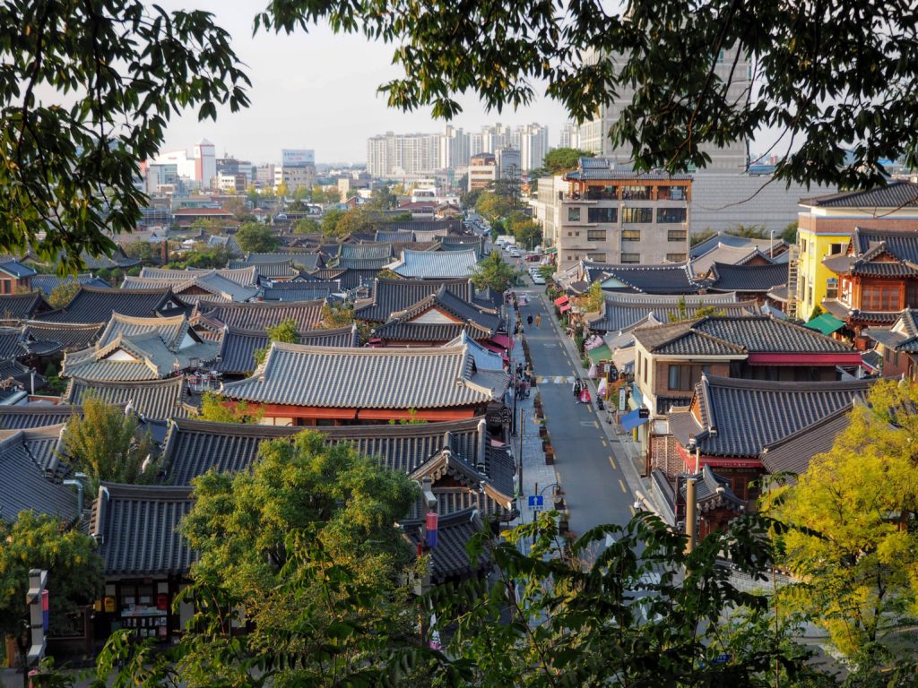 Jeonju one day itinerary, how to spend one day in jeonju: eating bibimbap, exploring the old hanok village, walking along the river, visiting the market and mural village, catholic church and portrait museum