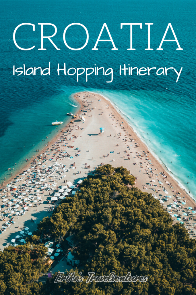 Island hopping in Croatia, Croatia island hopping itinerary, backpacking Croatia's islands, how to island hop in Croatia itinerary, Split to Dubrovnik itinerary pinterest