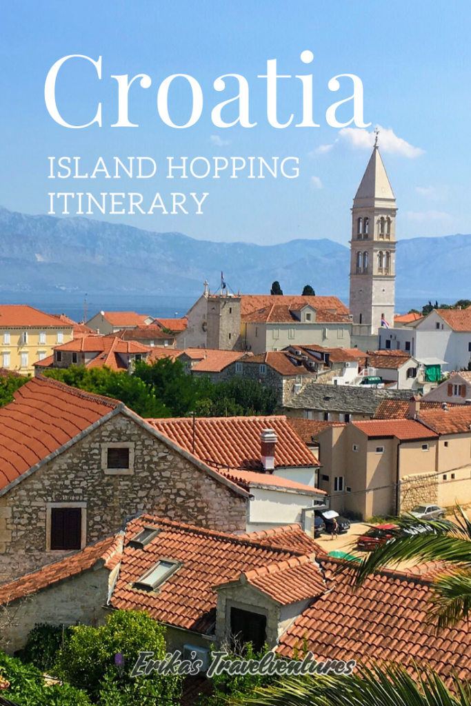 Island hopping in Croatia, Croatia island hopping itinerary, backpacking Croatia's islands, how to island hop in Croatia itinerary, Split to Dubrovnik itinerary pinterest
