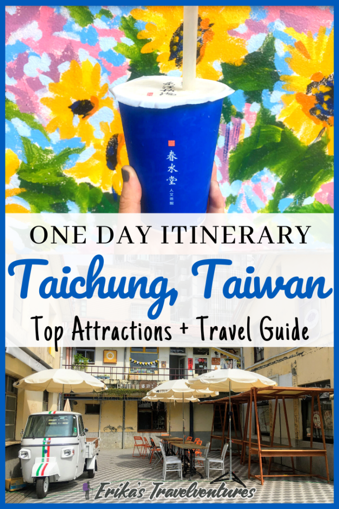 Taichung itinerary one day, one day in Taichung itinerary, one day Taichung DIY itinerary, things to do in Taichung, Taichung travel guide, rainbow village, bubble tea, night market pinterest