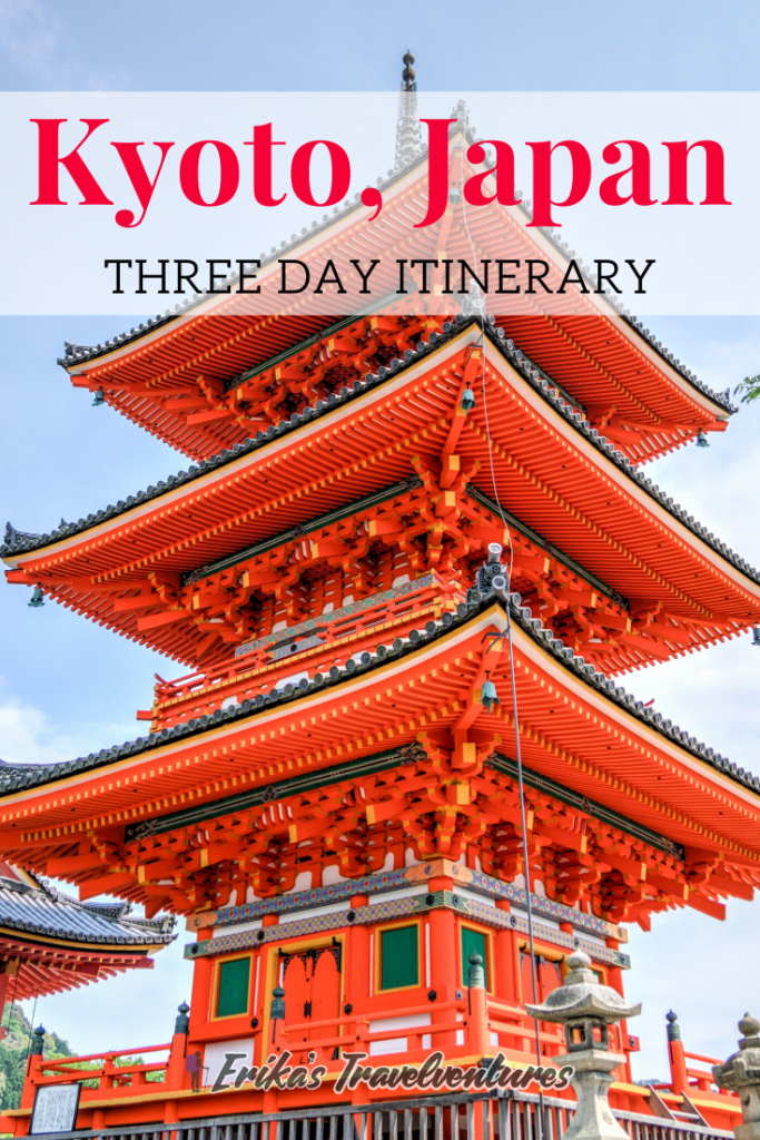 kamogawa river Kyoto three day itinerary, the perfect three days in Kyoto itinerary, things to do in Kyoto, Kiyomizudera, Ginkakuji, Kinkakuji, Arashiyama, Gion in three days in Kyoto nishiki market pinterest