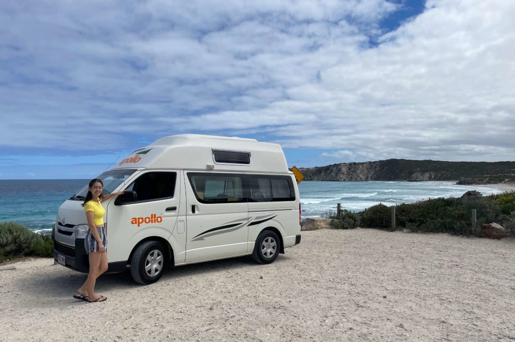 Apollo campervan rentals, van life Australia, what is van life like in Australia, Australia campervan rentals, Adelaide campervan rental, renting a van from Apollo campervans, Toyota Hiace rental van, Australia van life, Flinders Chase National Park