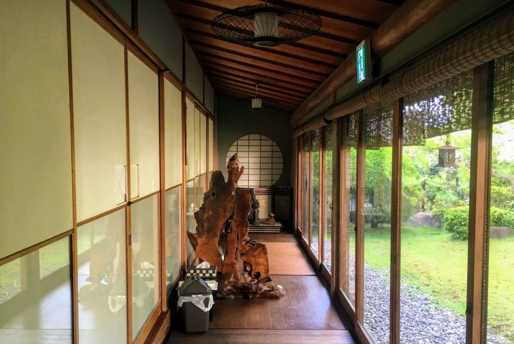 Miyajima Guest House Mikuniya, miyajima deer, best budget accommodation on miyajima hiroshima, japanese garden, white tanuki, ryokan guesthouse and hostel, Japanese culture and handicrafts station