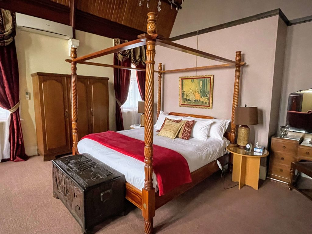 Abbey Boutique Hotel in Warwick, Australia, Australias Downton Abbey, unique accommodation in Australia, stay in a castle and converted convent in Warwick Queensland, The king suite