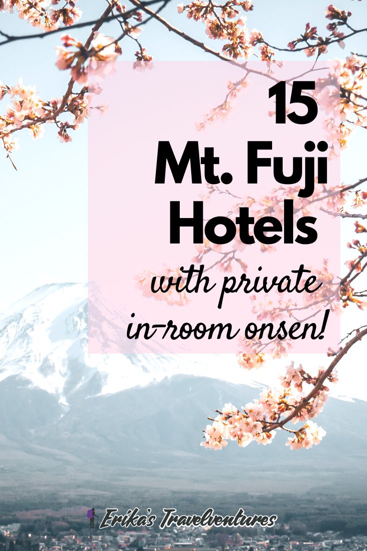 15 Mt. Fuji Hotels with Private Onsen Erika