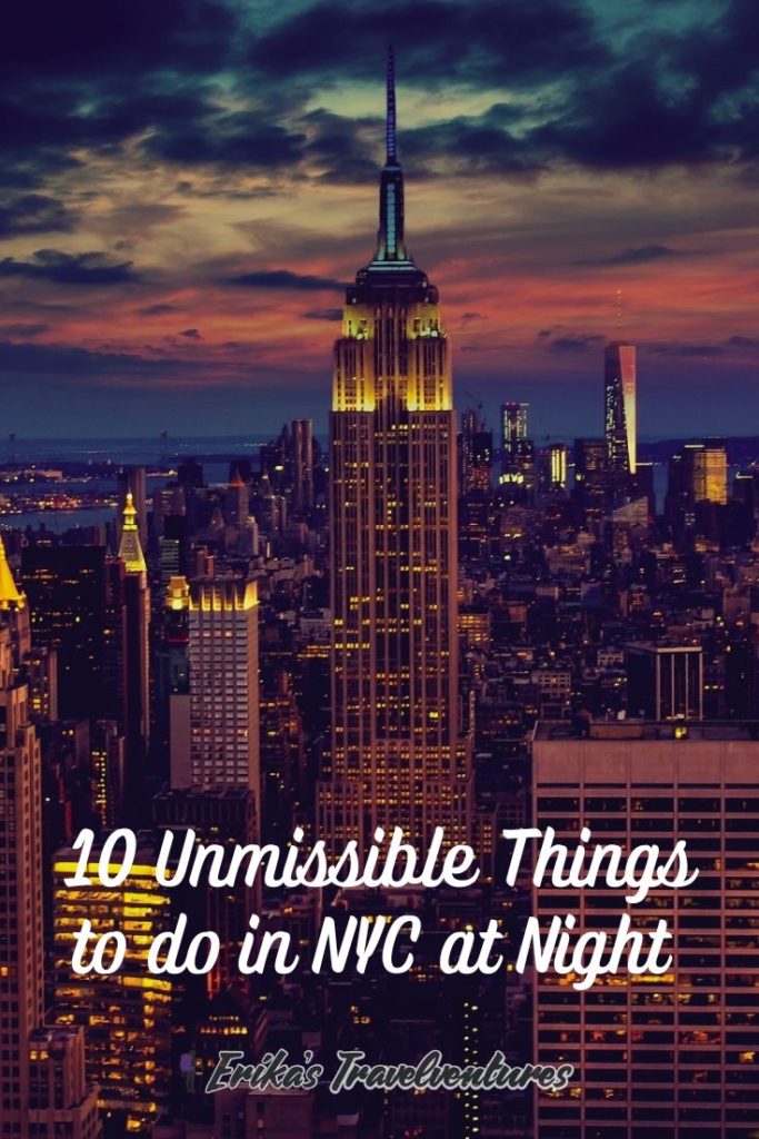 Things to do in New York City at night, Things to do at night in NYC, New York City what to do at night time, NYC activities at night. Pinterest