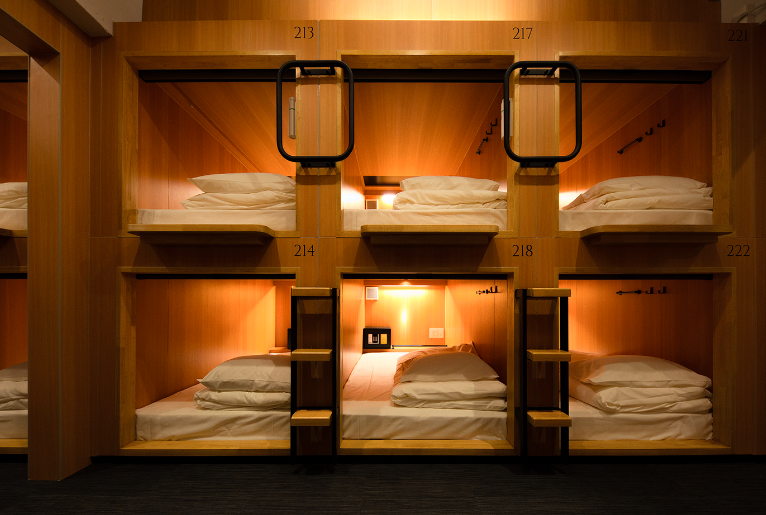 Tsukimi Hotel Kyoto, best capsule hotels in Kyoto, budget friendly capsule hotels Kyoto, Kyoto pod hotels, top rated capsule hotels in kyoto